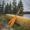 Hunter and Harris paddles with a Nova Craft Canoe